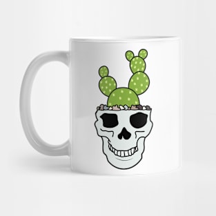 Cactus Succulent Skull Head Mug